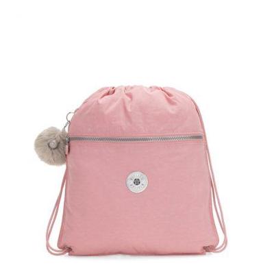 Kipling Supertaboo large drawstring bag-Bridal Rose