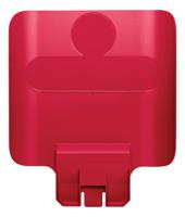 Paneel Rubbermaid Slim Jim Recyclestation voor label rood - thumbnail