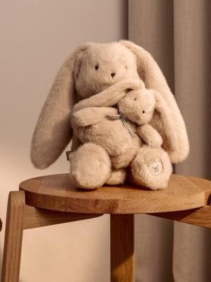 Berto knuffel konijn mama en baby LIEWOOD ecru