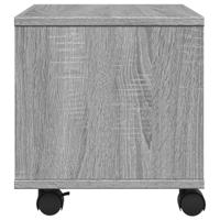 VidaXL Printerkastje met wielen 41x32x34,5 cm grijs sonoma eikenkleur - thumbnail
