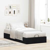 Bedframe zonder matras 80x200 cm fluweel zwart - thumbnail
