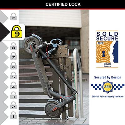 Masterlock Street Cuffâ with hardened steel body 74mm Æ inside diameter x 36cm lo - 8200EURDPRO - thumbnail
