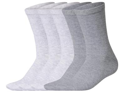 esmara Set van 5 paar sokken (Lichtgrijs, 39-42)