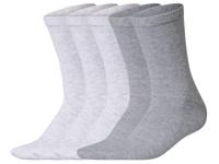 esmara Set van 5 paar sokken (Lichtgrijs, 39-42) - thumbnail