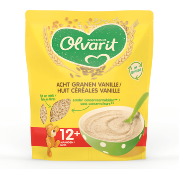 Olvarit Acht Granen met Vanillesmaak 12+ Maanden 200 g bij Jumbo