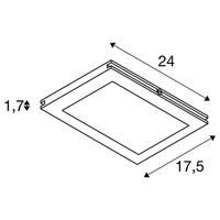 SLV PLYTTA 12V-kabelsysteem lamp LED vast ingebouwd Chroom - thumbnail