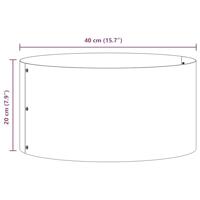 Tuin Bloempot Bruin 40 x 40 x 20 cm Cortenstaal - thumbnail