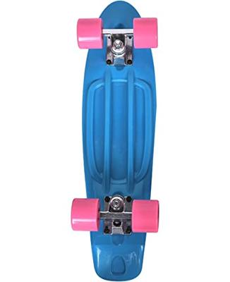 Skateboard old school retro sky blue