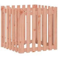 Plantenbak met hekontwerp 70x70x70 cm massief douglashout - thumbnail