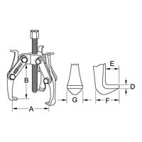 KS Tools 6303002 Poelietrekker Aantal haken: 3 - thumbnail