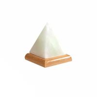 Himalaya Zoutlamp USB Wit Piramide (ca. 400 gram) 9 cm - thumbnail