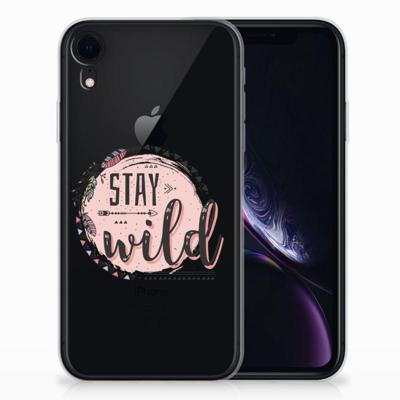Apple iPhone Xr Telefoonhoesje met Naam Boho Stay Wild Apple iPhone Xr Telefoonhoesje met Naam Boho Stay Wild