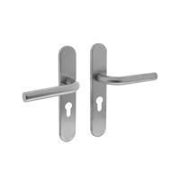 Intersteel Deurkruk Recht op schild profielcilindergat 55mm - RVS - thumbnail