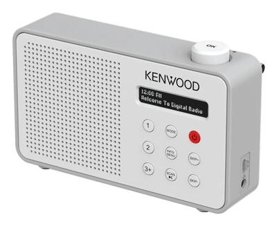 Kenwood CR-M25DAB-W Draagbare DAB+ Radio Wit