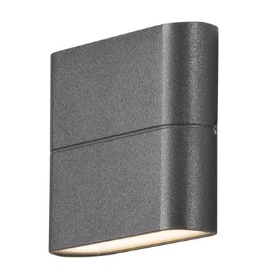 KonstSmide Vlakke up en downlighterChieri 11cm antraciet - 7972-370