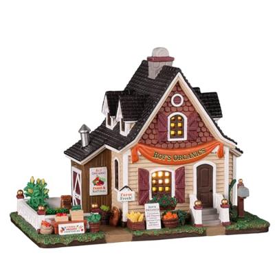 Lemax roy&apos;s organics verlicht kersthuisje Harvest Crossing 2022