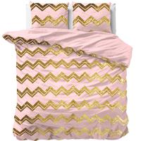 Sleeptime - Glamour Wave Dekbedovertrek - Micropercal - Roze - 240 x 220 - thumbnail