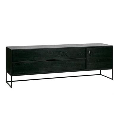 WOOOD TV-meubel 'Silas' Eiken 180cm, kleur zwart