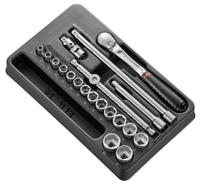 Facom Module Zeskant metrische doppen 3/8" - 20-delig - MOD.JL161-36 - thumbnail