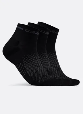 Craft 1910637 Core Dry Mid Sock 3-Pack - Black - 37/39 Craft 1910637 Core Dry Mid Sock 3-Pack - Black - 37/39