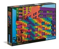 Clementoni Squares - Colorboom collection legpuzzel 500 stukjes - thumbnail