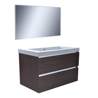 Badkamermeubelset Luna 80X47 Grey Oak Aqua Splash Badkamermeubelset Luna 80X47 Grey Oak Aqua Splash