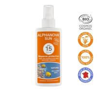 Alphanova Sun Sun bio spray SPF15 vegan 125 Milliliter - thumbnail