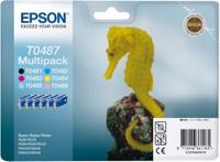 Epson - T0487 - Inktcartridges Zwart / Licht Cyaan / Cyaan / Licht Magenta / Magenta / Geel - thumbnail