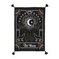 Wandkleed Katoen Tarot Kaart 'De Maan' (65 x 48 cm) - thumbnail