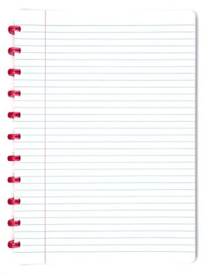 Atoma Trendy schrift, ft A4, 144 bladzijden, gelijnd, transparant rood