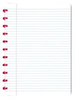 Atoma Trendy schrift, ft A4, 144 bladzijden, gelijnd, transparant rood - thumbnail