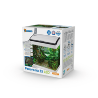 Superfish Panorama 35 Wit Aquarium 35L - Gebogen Glas met Energiezuinige LED Verlichting - thumbnail