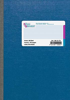 Baier & Schneider Kladde 8615172 Notitieboek Gelinieerd Blauw Aantal paginas: 96 DIN A5