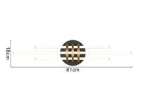 Trio PlafondlampCinto design zwart met goud - R67873180 - thumbnail