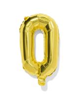 HEMA Folieballon cijfer 0 30cm goud (goud) - thumbnail