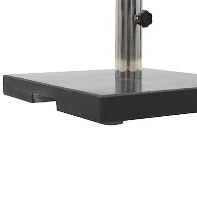 VidaXL Parasolvoet vierkant 20 kg graniet zwart VidaXL Parasolvoet vierkant 20 kg graniet zwart
