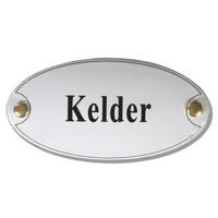 Emaille deurbord ovaal Kelder - thumbnail