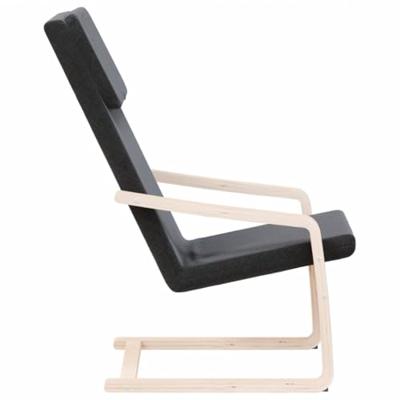 Relaxstoel stof zwart