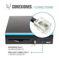 Kassa lade iggual IRON-30B Zwart Zwart/Blauw - thumbnail