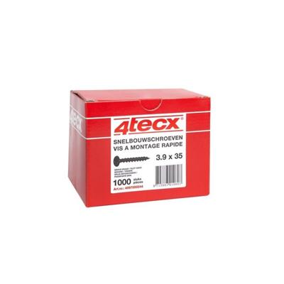 4tecx Snelbouwschroef gefosfateerd grof 3,9 x 55 1000 stuks 4tecx Snelbouwschroef gefosfateerd grof 3,9 x 55 1000 stuks