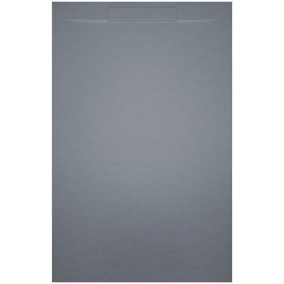 Riho Isola Douchevloer 80x80x3cm Kunstmarmer Leisteen structuur mat cement grijs D007001090 Riho Isola Douchevloer 80x80x3cm Kunstmarmer Leisteen structuur mat cement grijs D007001090