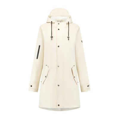 Mirage Regenjas rainfall trenchcoat - maat s - gemaakt van polyester soft touch - off white Mirage Regenjas rainfall trenchcoat - maat s - gemaakt van polyester soft touch - off white