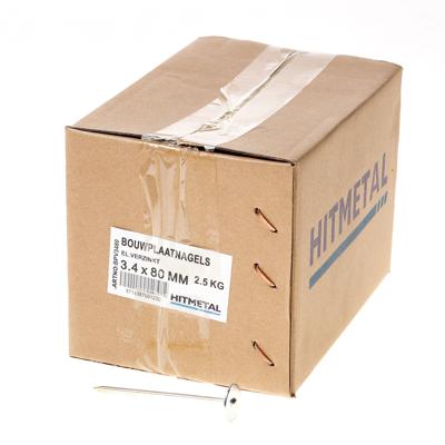 Bouwplaatnagel geg. 80x3.4