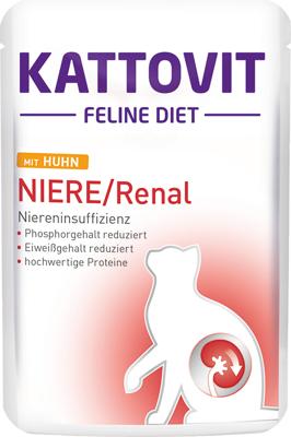 KATTOVIT Feline Diet Niere/Renal Chicken - nat kattenvoer - 85g
