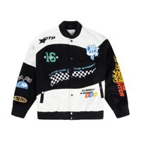 Off The Pitch Racer Varsity Jack Heren Zwart - Maat XS - Kleur: WitZwart | Soccerfanshop - thumbnail