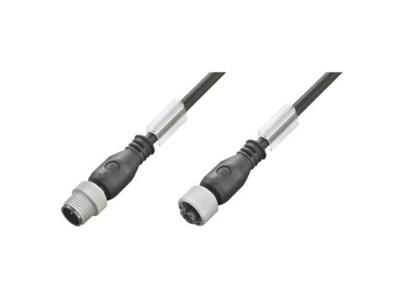 Weidmüller 1150610060 Sensor/actuator connector, geassembleerd M12 Aantal polen (sensoren): 3 Stekker, recht, Bus, recht 0.60 m 1 stuk(s)