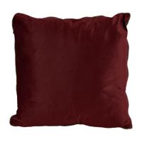 Sierkussen LED lichtjes - bordeauxrood - 45x45 cm - thumbnail