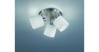 Trio PlafondspotTommy 3-lichts RVS met wit - R80333901 - thumbnail
