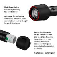 Ledlenser P7R WORK oplaadbare LED zaklamp - 1200 lm - 240 meter - incl. accu - thumbnail