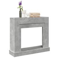 Haardombouw 100x30x87,5 cm bewerkt hout betongrijs - thumbnail